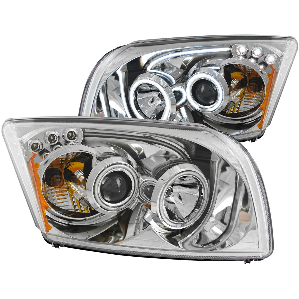 Anzo USA 121287 Projector Headlight Set w/Halo Fits 07-12 Caliber