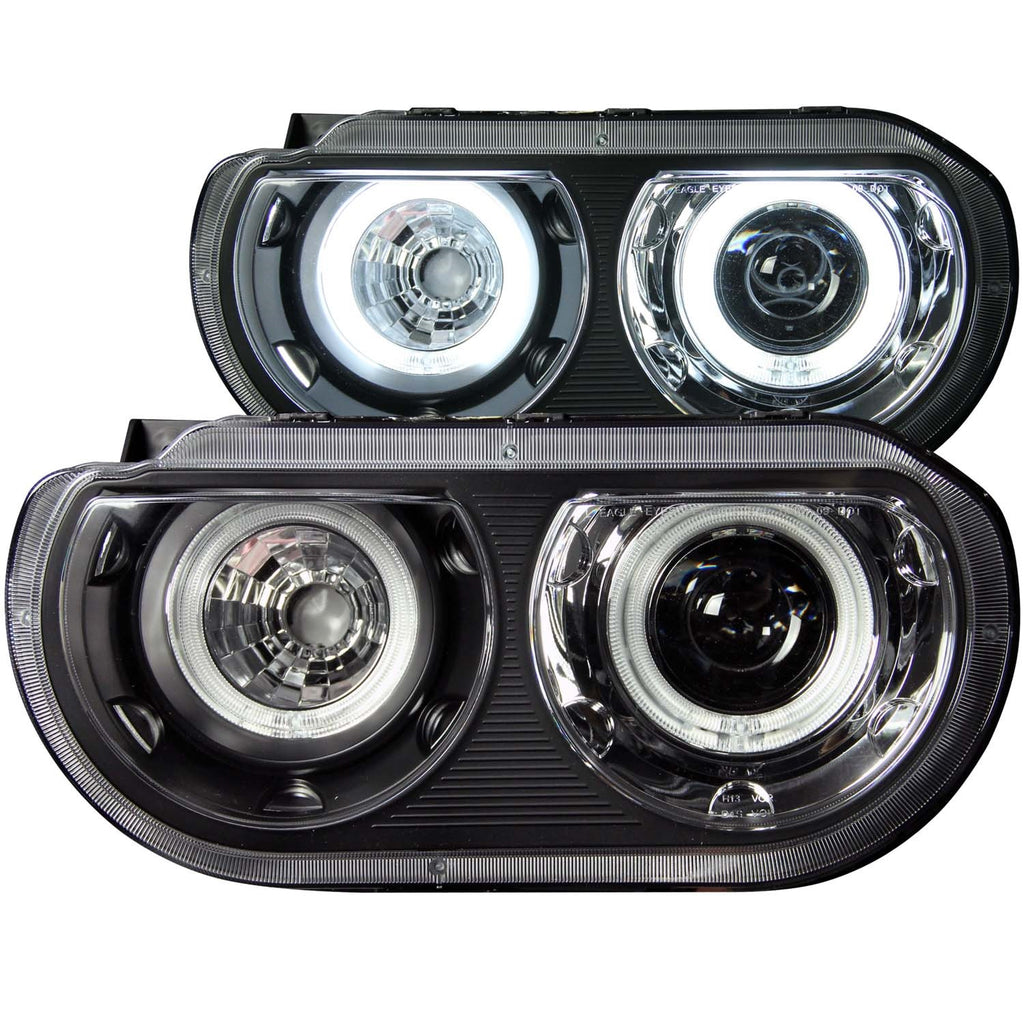Anzo USA 121306 Projector Headlight Set w/Halo Fits 08-14 Challenger