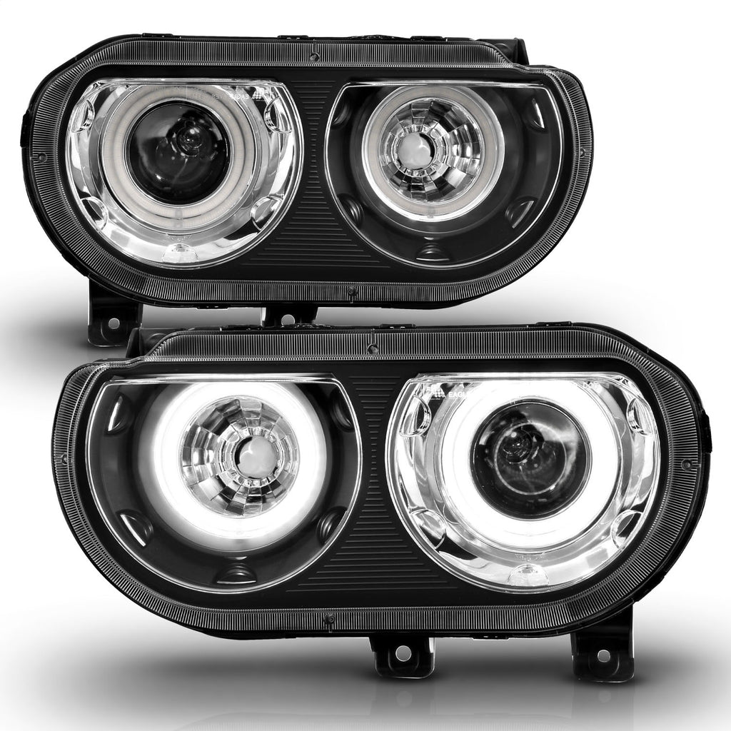 Anzo USA 121308 Projector Headlight Set w/Halo Fits 08-14 Challenger