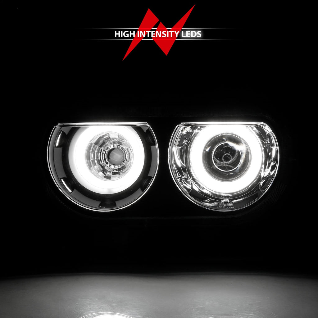 Anzo USA 121308 Projector Headlight Set w/Halo Fits 08-14 Challenger
