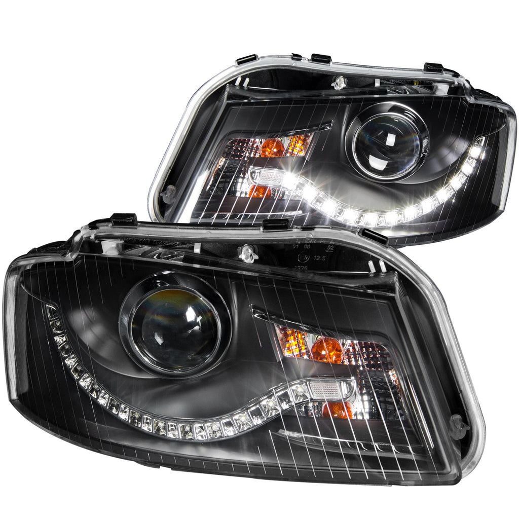 Anzo USA 121322 Projector Headlight Set Fits 06-08 A3 A3 Quattro