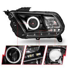 Load image into Gallery viewer, Anzo USA 121323 Projector Headlight Set w/Halo Fits 10-14 Mustang