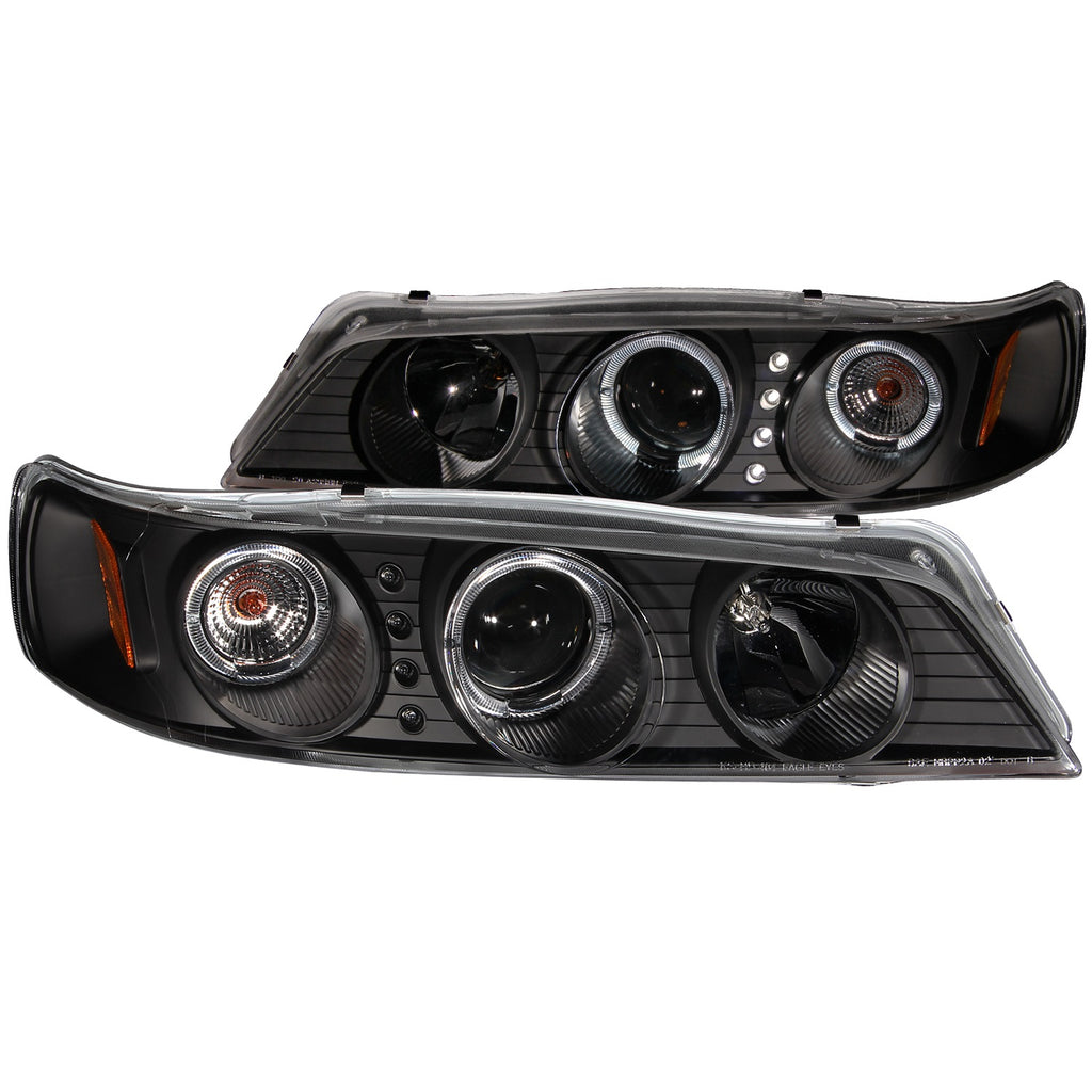 Anzo USA 121327 Projector Headlight Set w/Halo Fits 94-97 Accord