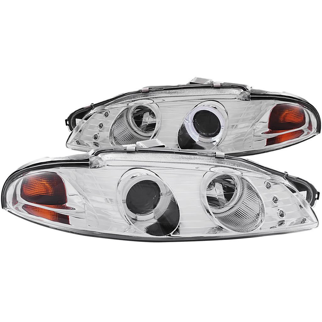 Anzo USA 121330 Projector Headlight Set w/Halo Fits 97-99 Eclipse