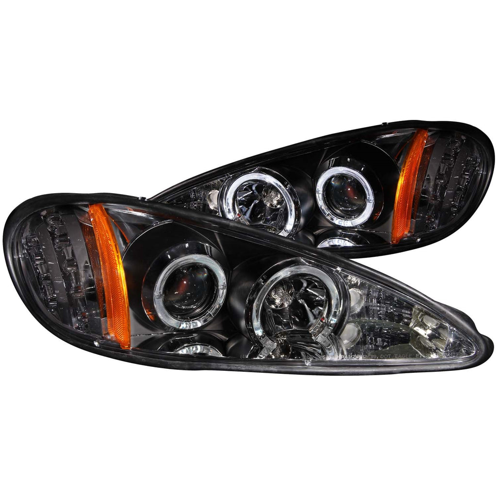 Anzo USA 121355 Projector Headlight Set w/Halo Fits 99-05 Grand Am