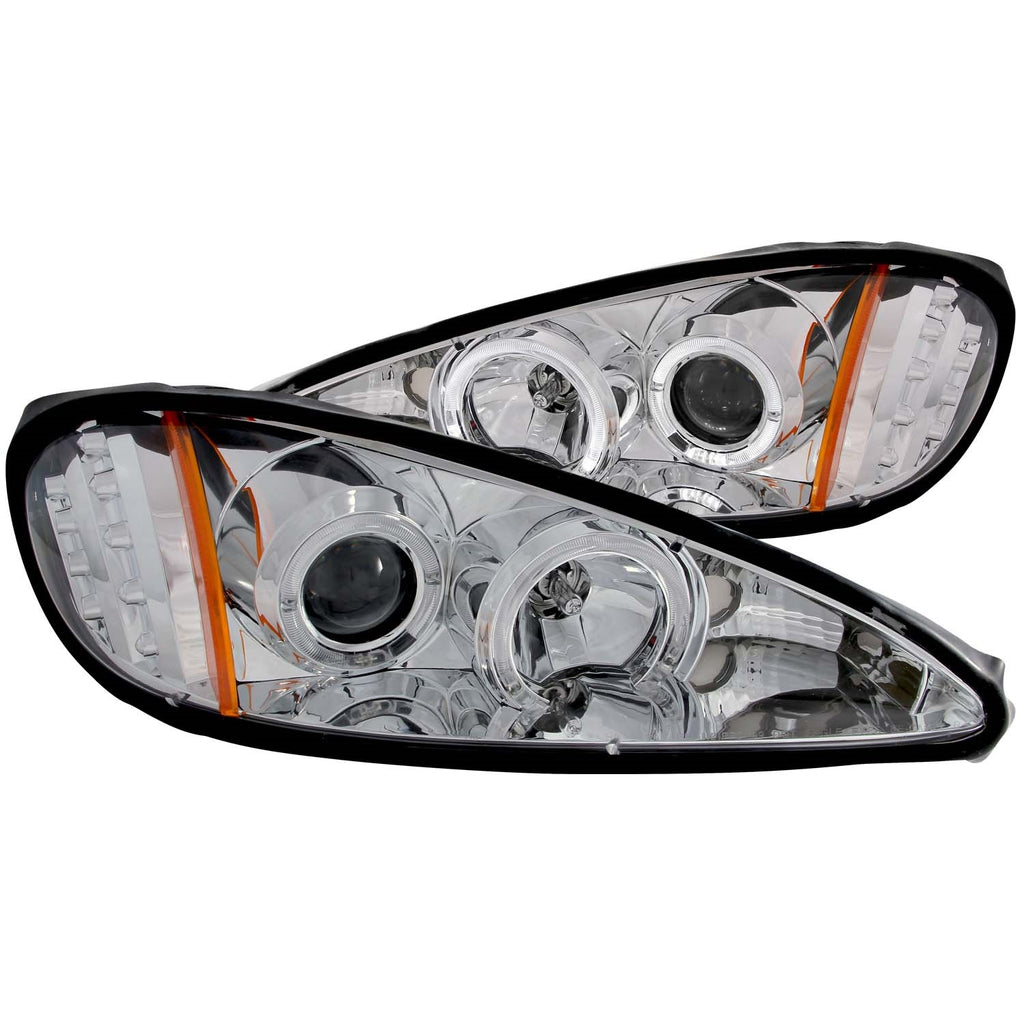 Anzo USA 121356 Projector Headlight Set w/Halo Fits 99-05 Grand Am