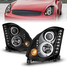 Load image into Gallery viewer, Anzo USA 121363 Projector Headlight Set w/Halo Fits 03-05 G35