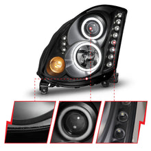 Load image into Gallery viewer, Anzo USA 121363 Projector Headlight Set w/Halo Fits 03-05 G35