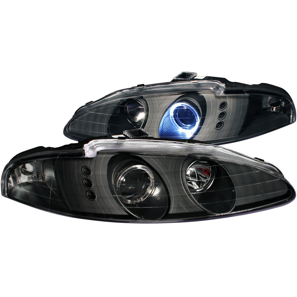 Anzo USA 121367 Projector Headlight Set w/Halo Fits 95-96 Eclipse