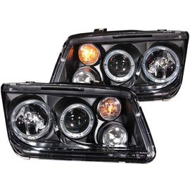 Anzo USA 121369 Projector Headlight Set w/Halo Fits 99-05 Jetta