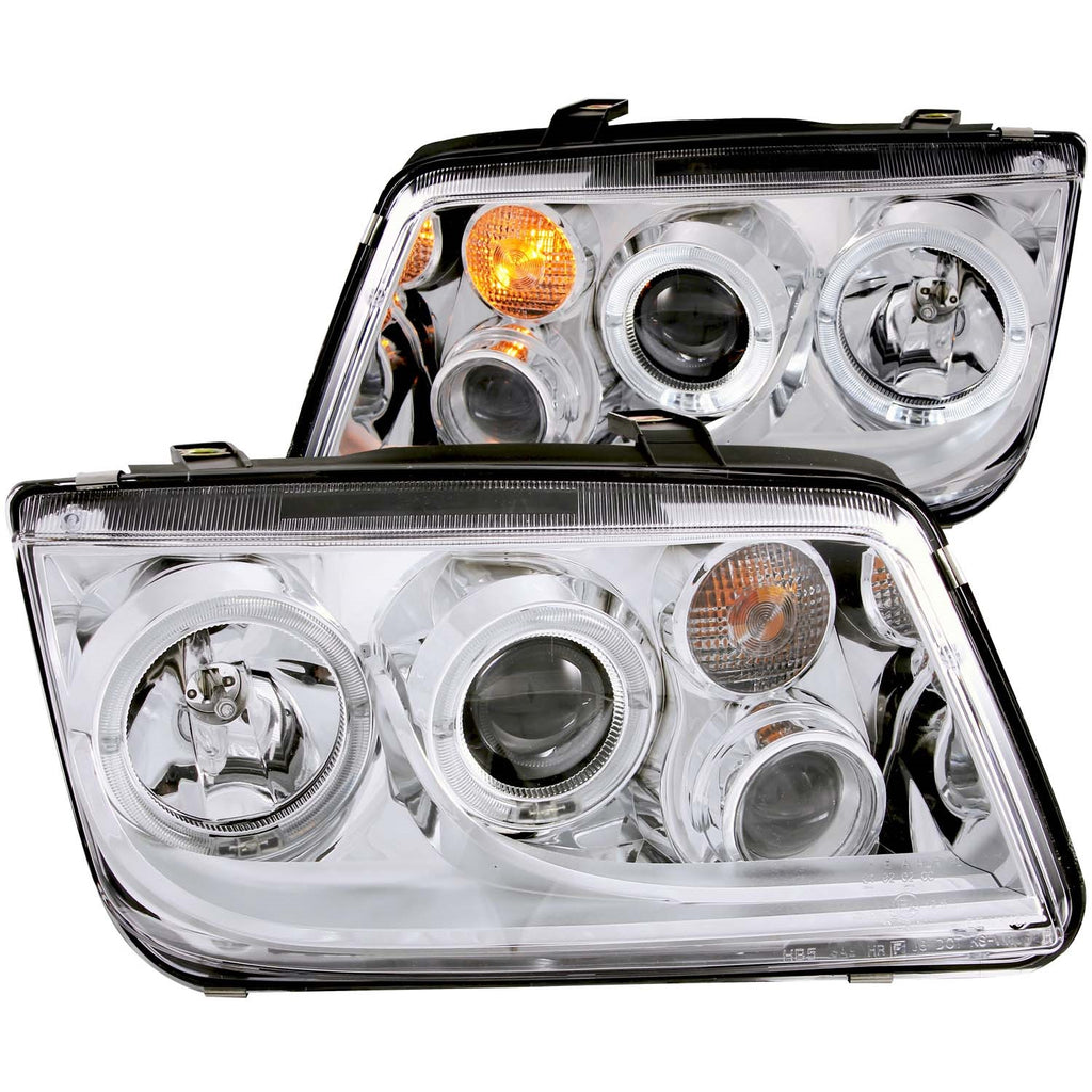 Anzo USA 121370 Projector Headlight Set w/Halo Fits 99-05 Jetta
