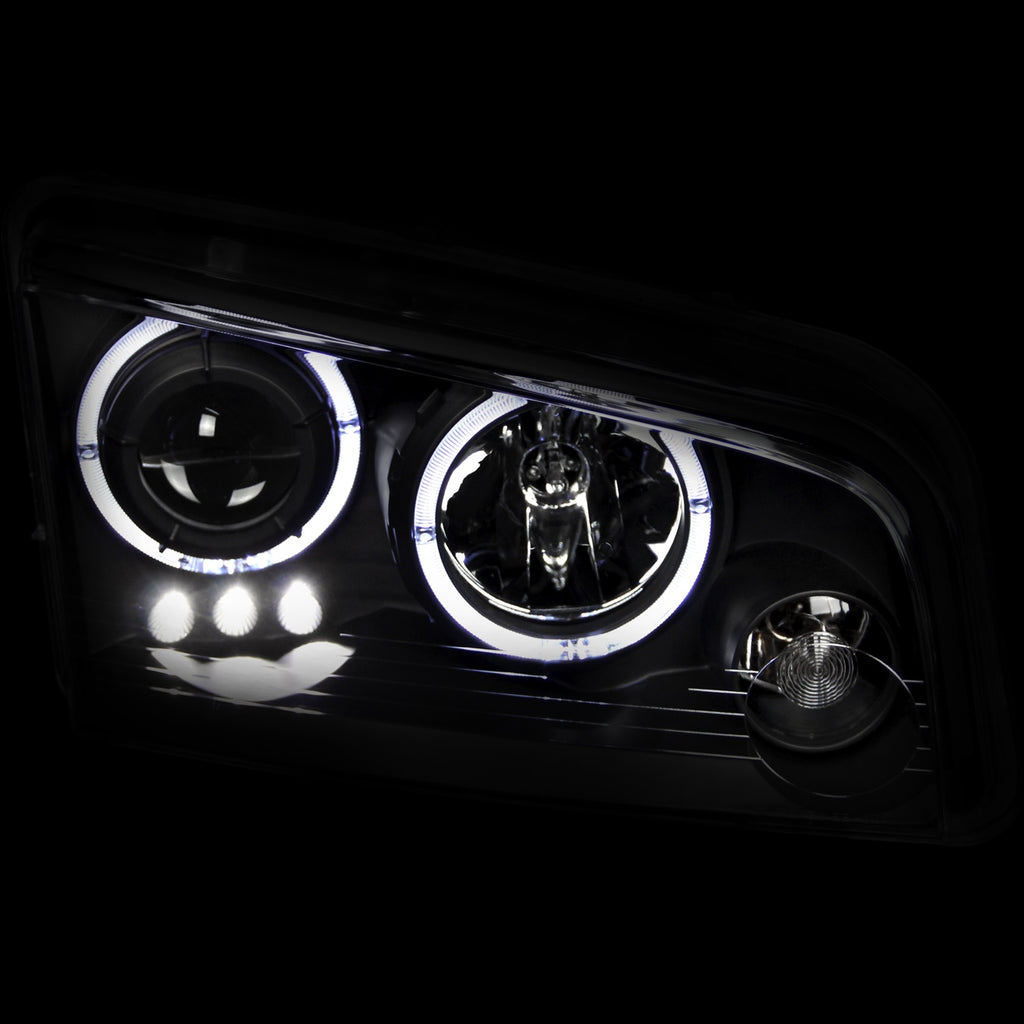 Anzo USA 121381 Projector Headlight Set w/Halo Fits 06-10 Charger