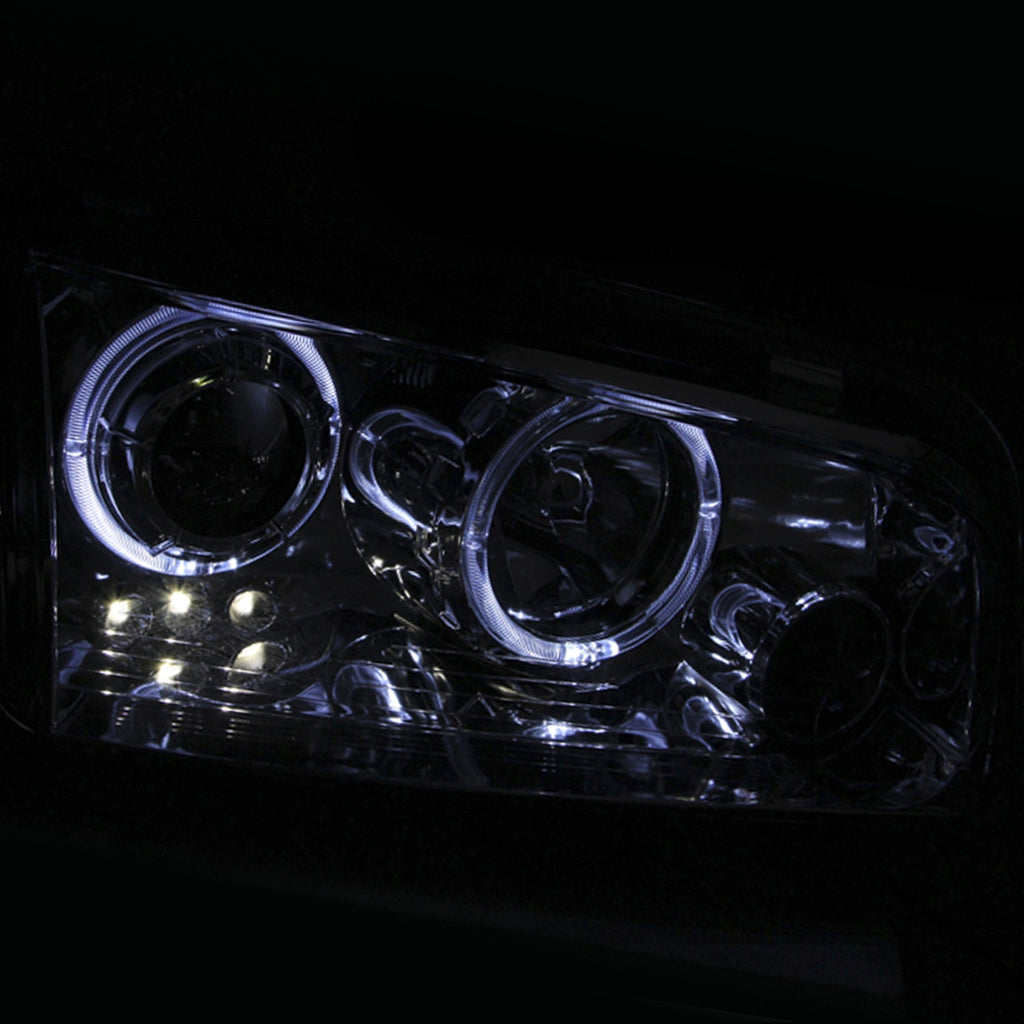 Anzo USA 121382 Projector Headlight Set w/Halo Fits 06-10 Charger