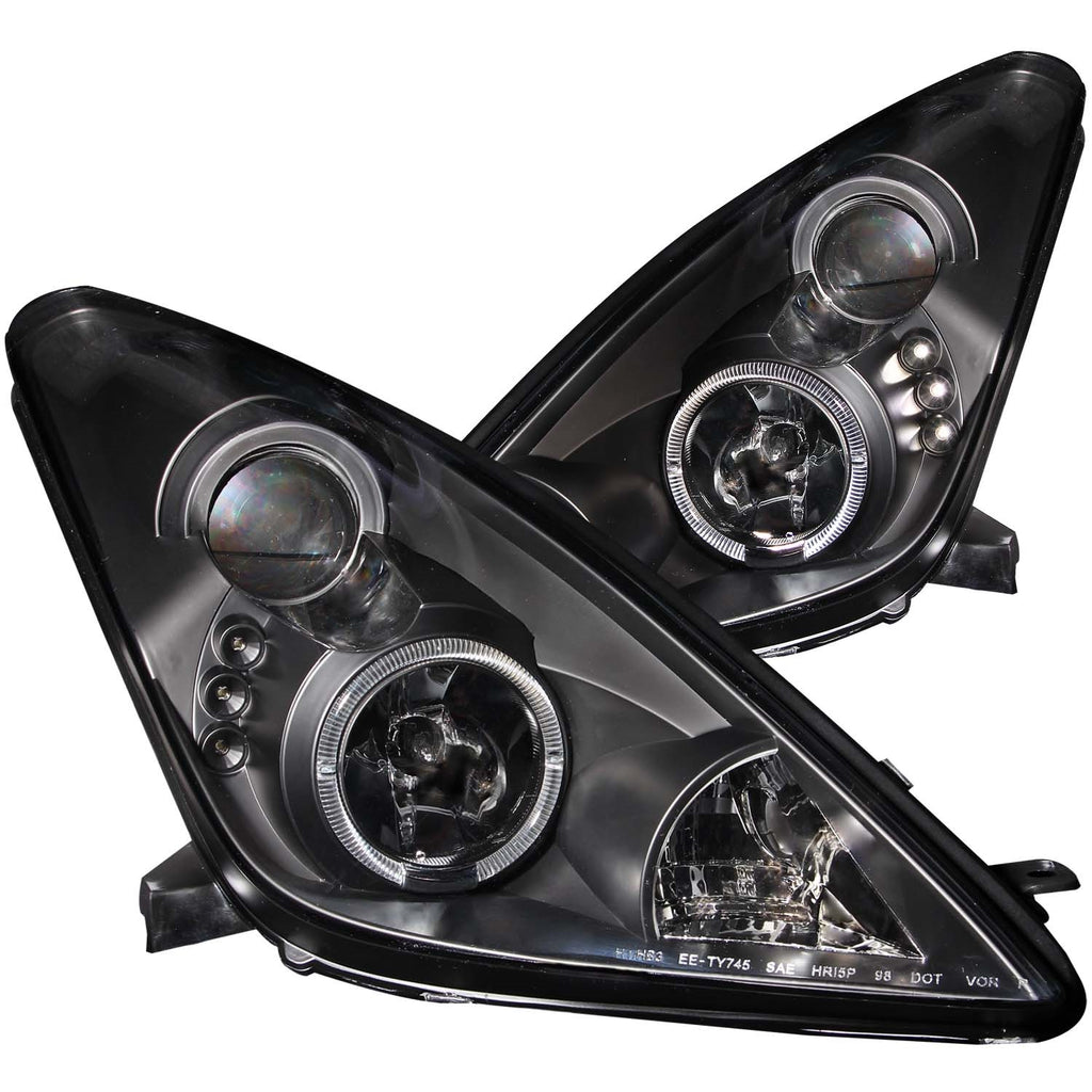 Anzo USA 121387 Projector Headlight Set w/Halo Fits 00-05 Celica