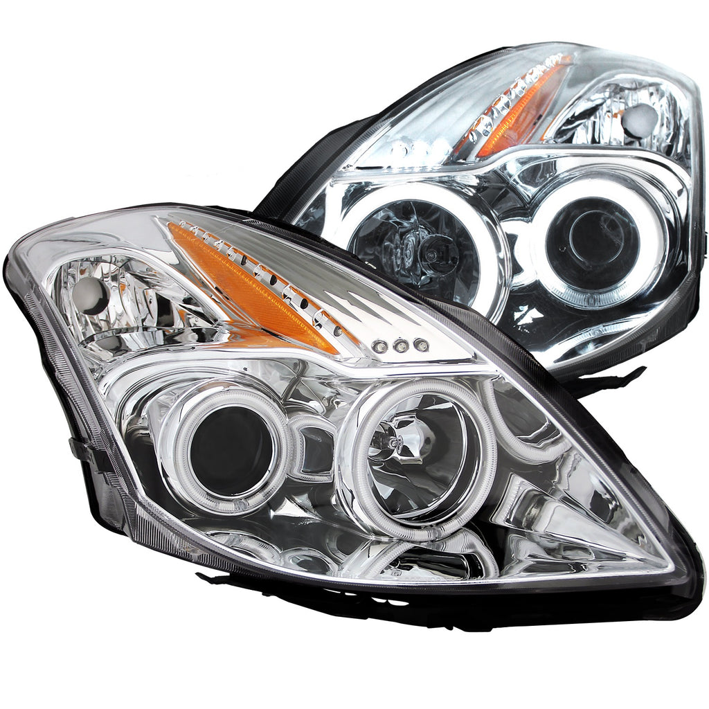 Anzo USA 121396 Projector Headlight Set w/Halo Fits 08-10 Altima