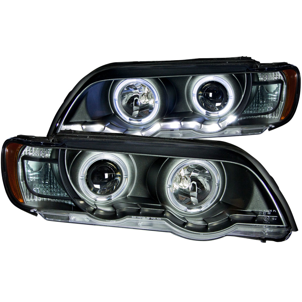 Anzo USA 121398 Projector Headlight Set w/Halo Fits 00-03 X5