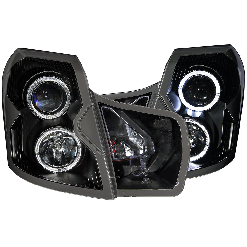 Anzo USA 121415 Projector Headlight Set w/Halo Fits 03-07 CTS