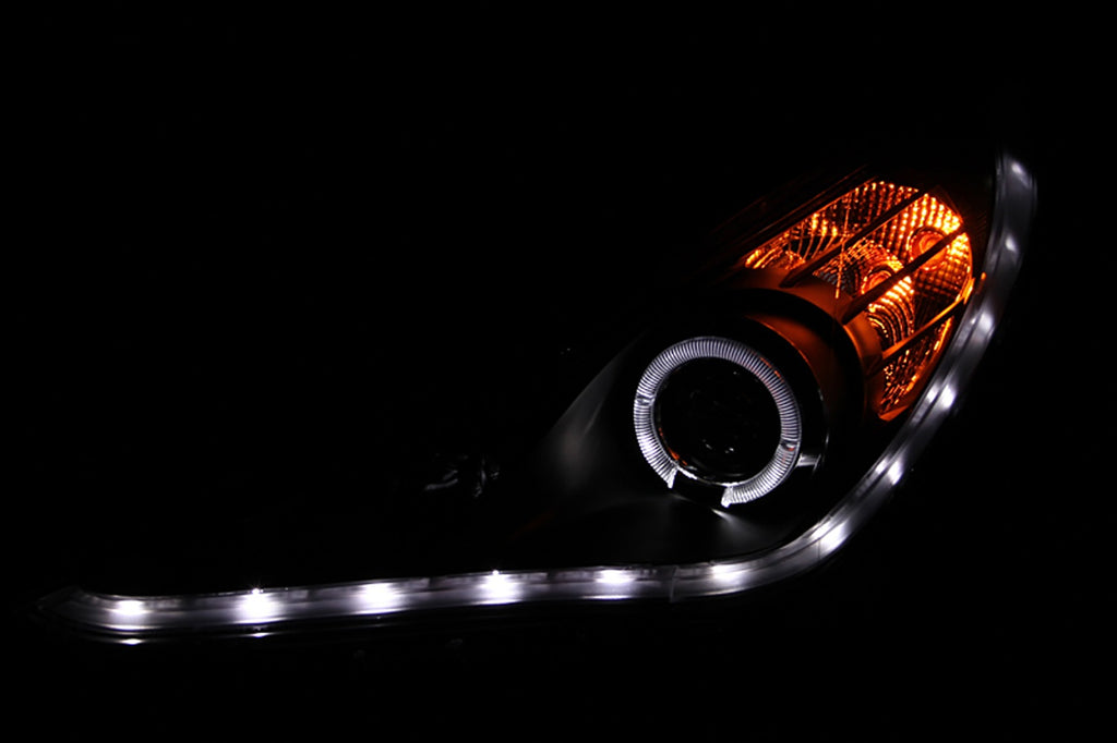 Anzo USA 121425 Projector Headlight Set w/Halo Fits 11-14 Sonata