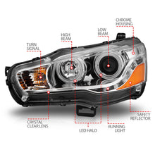 Load image into Gallery viewer, Anzo USA 121427 Projector Headlight Set w/Halo Fits 08-15 Lancer