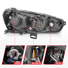 Load image into Gallery viewer, Anzo USA 121427 Projector Headlight Set w/Halo Fits 08-15 Lancer
