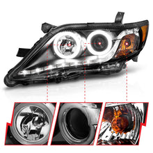 Load image into Gallery viewer, Anzo USA 121442 Crystal Headlight Set w/Halo Fits 10-11 Camry