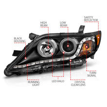 Load image into Gallery viewer, Anzo USA 121442 Crystal Headlight Set w/Halo Fits 10-11 Camry