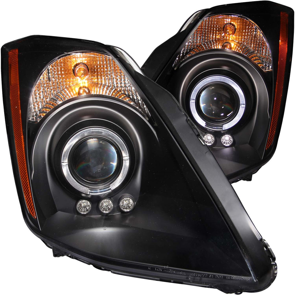 Anzo USA 121444 Projector Headlight Set w/Halo Fits 03-07 350Z