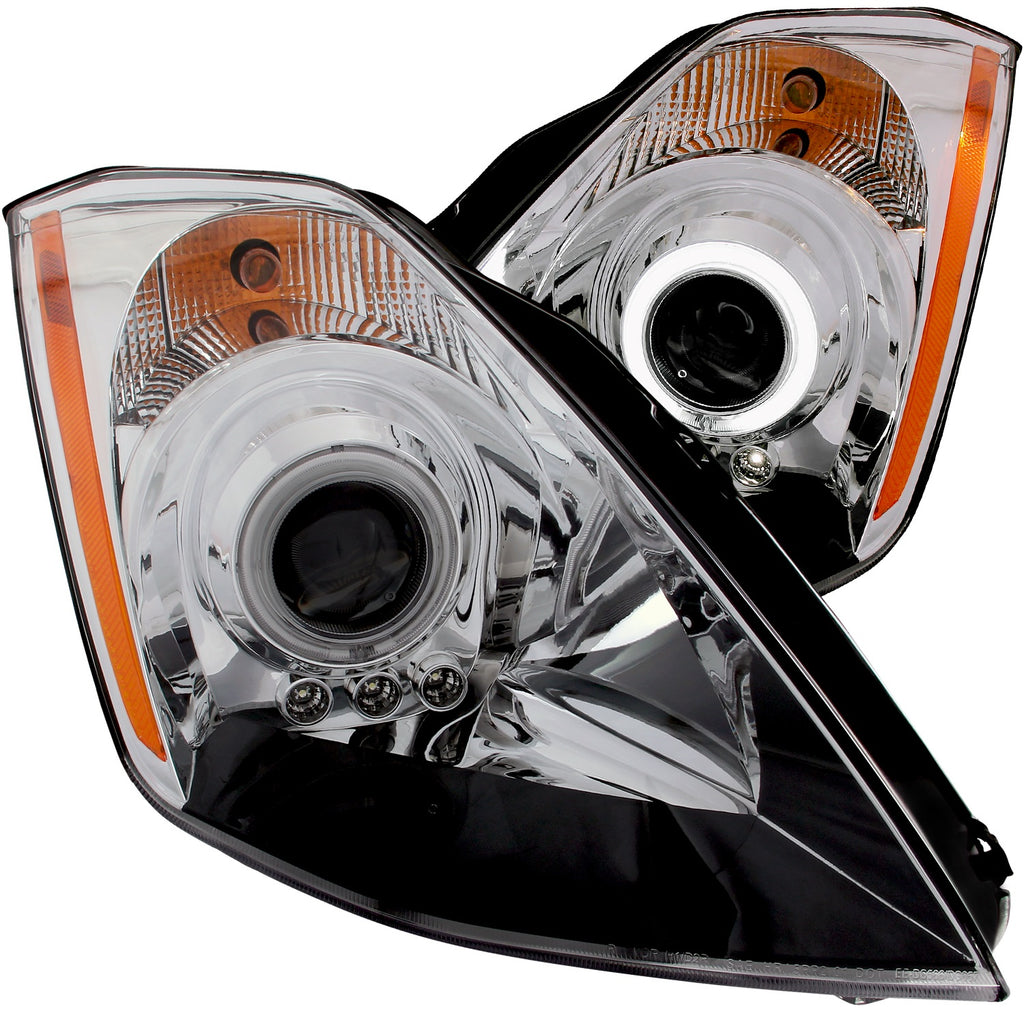 Anzo USA 121445 Projector Headlight Set w/Halo Fits 03-07 350Z