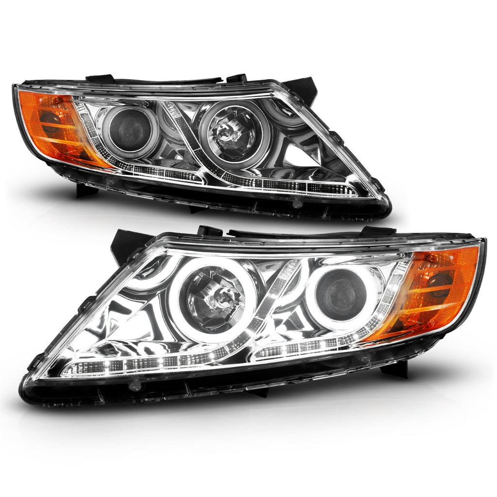 Anzo USA 121459 Projector Headlight Set w/Halo Fits 11-15 Optima