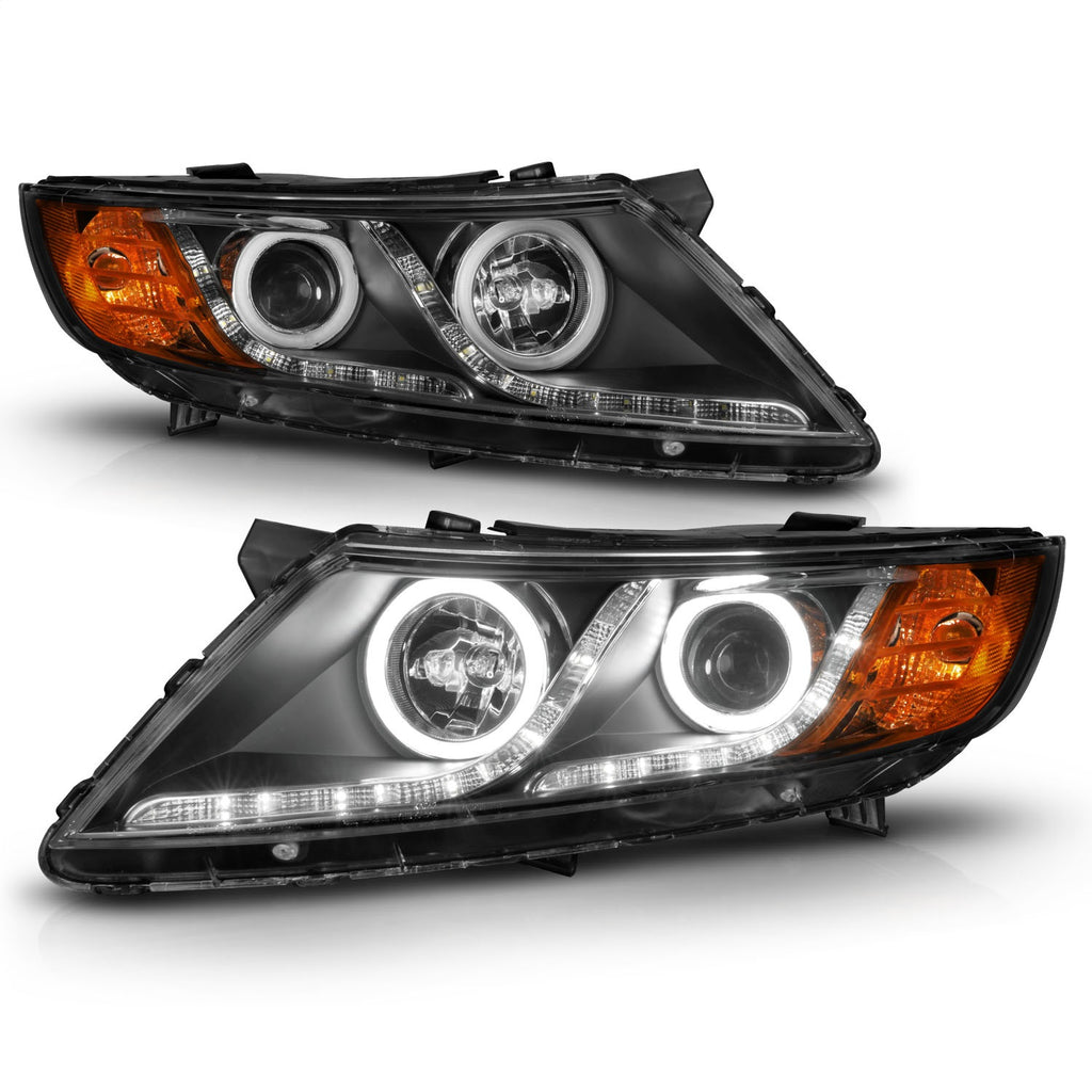 Anzo USA 121460 Projector Headlight Set w/Halo Fits 11-15 Optima