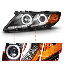 Load image into Gallery viewer, Anzo USA 121460 Projector Headlight Set w/Halo Fits 11-13 Optima