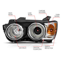 Load image into Gallery viewer, Anzo USA 121489 Projector Headlight Set w/Halo Fits 12-15 Sonic