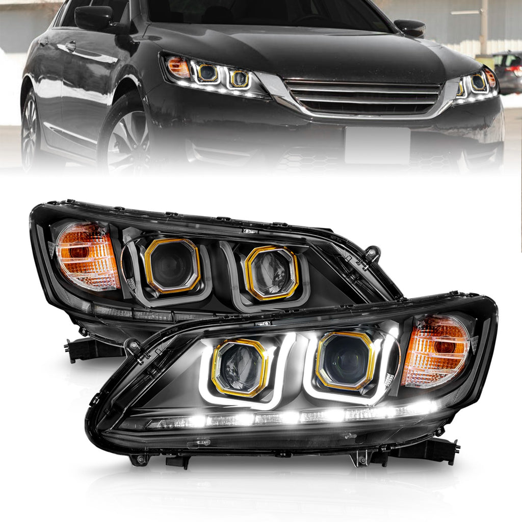 Anzo USA 121492 Projector Headlight Set Fits 13-15 Accord