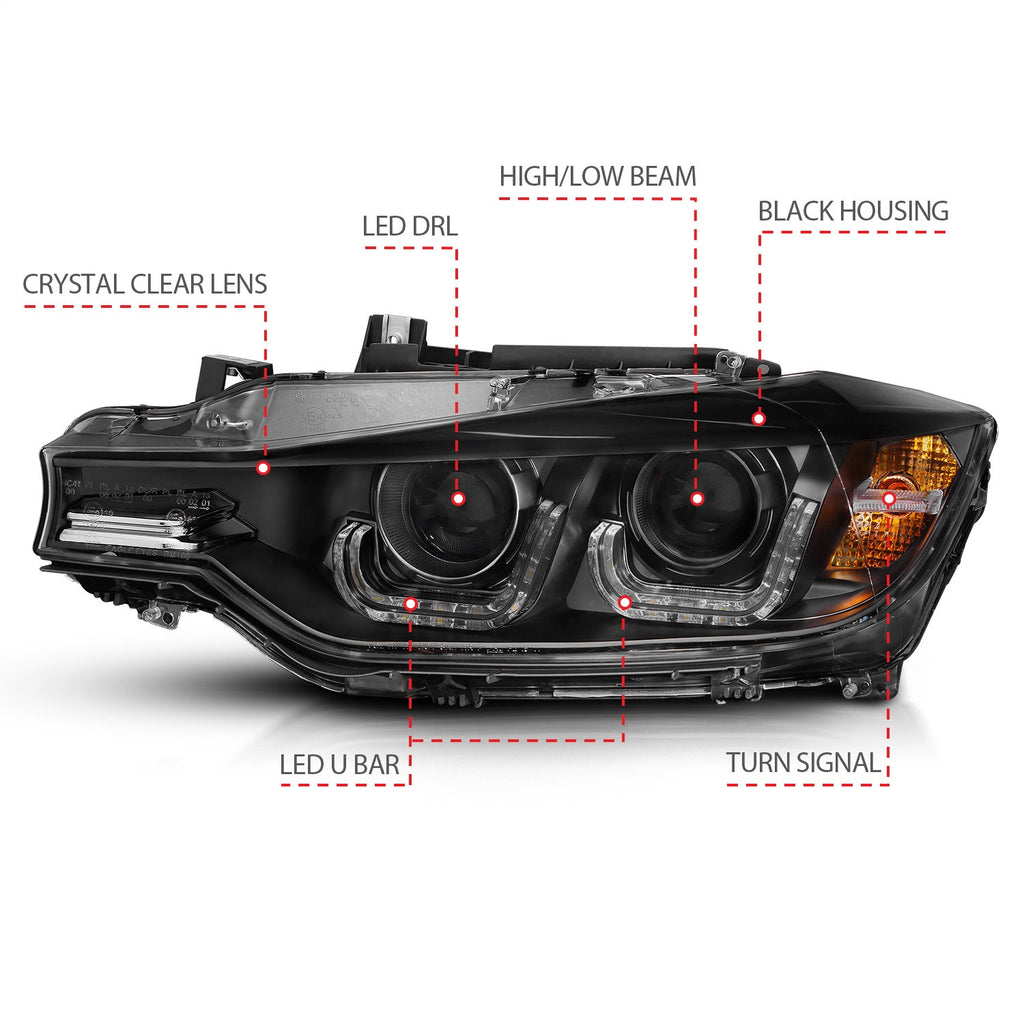 Anzo USA 121504 Projector Headlight Set