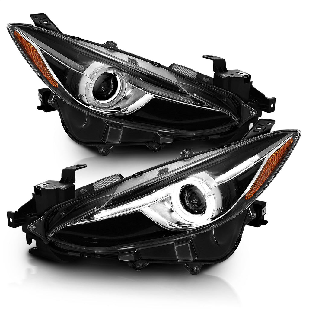 Anzo USA 121522 Projector Headlight Set w/Halo Fits 14-16 3