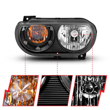 Load image into Gallery viewer, Anzo USA 121526 Crystal Headlight Set Fits 08-14 Challenger