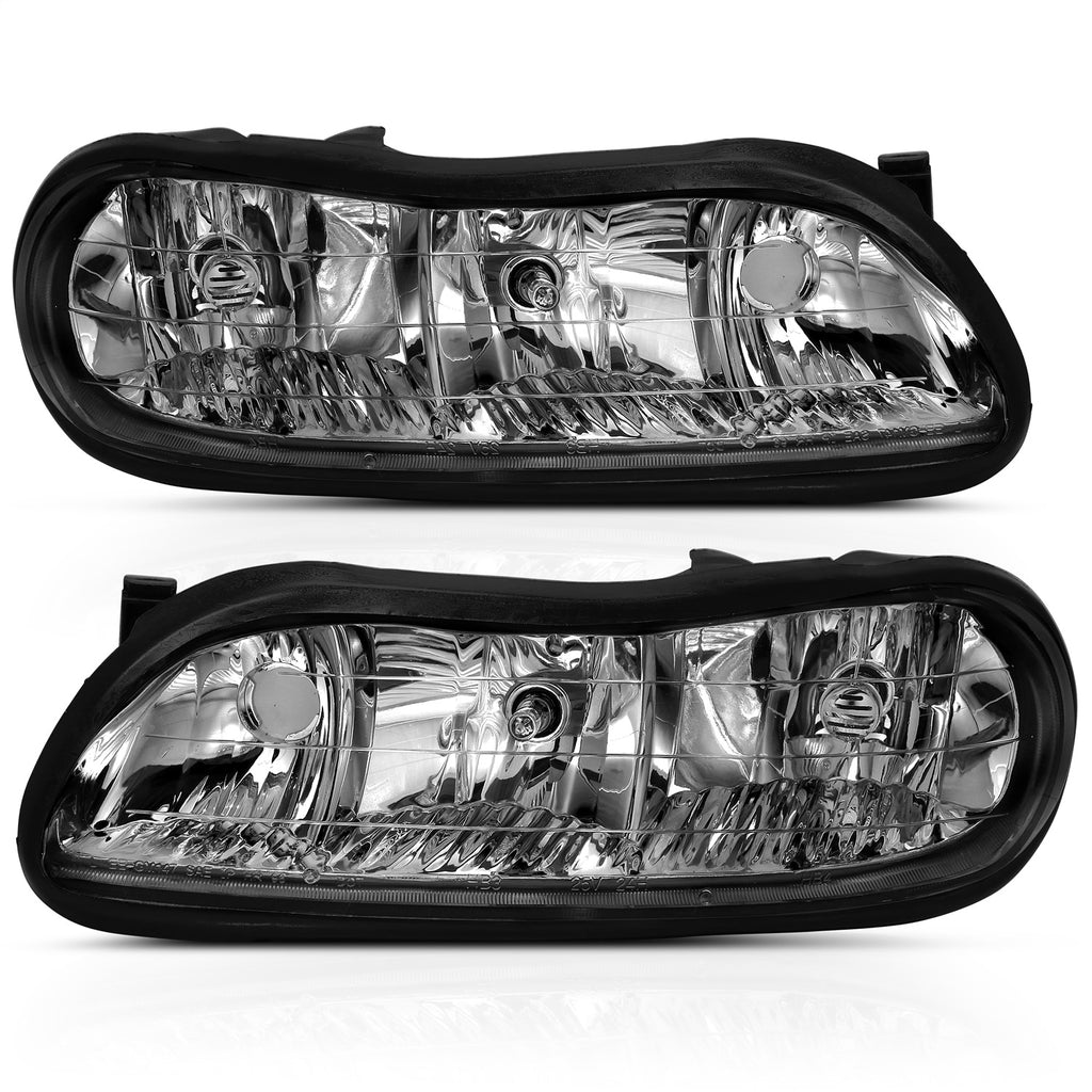 Anzo USA 121533 Crystal Headlight Set Fits 97-03 Malibu