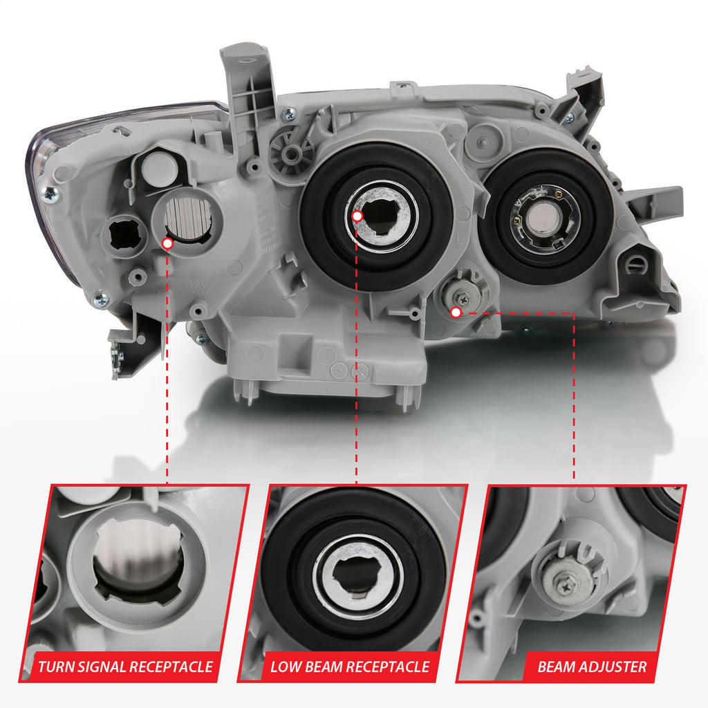 Anzo USA 121539 Projector Headlight Set Fits 07-09 Camry