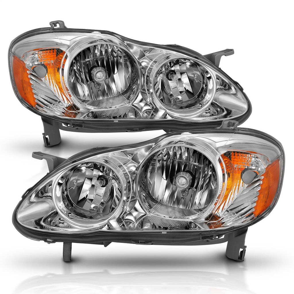 Anzo USA 121540 Crystal Headlight Set Fits 05-08 Corolla