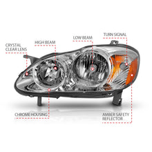 Load image into Gallery viewer, Anzo USA 121540 Crystal Headlight Set Fits 05-08 Corolla