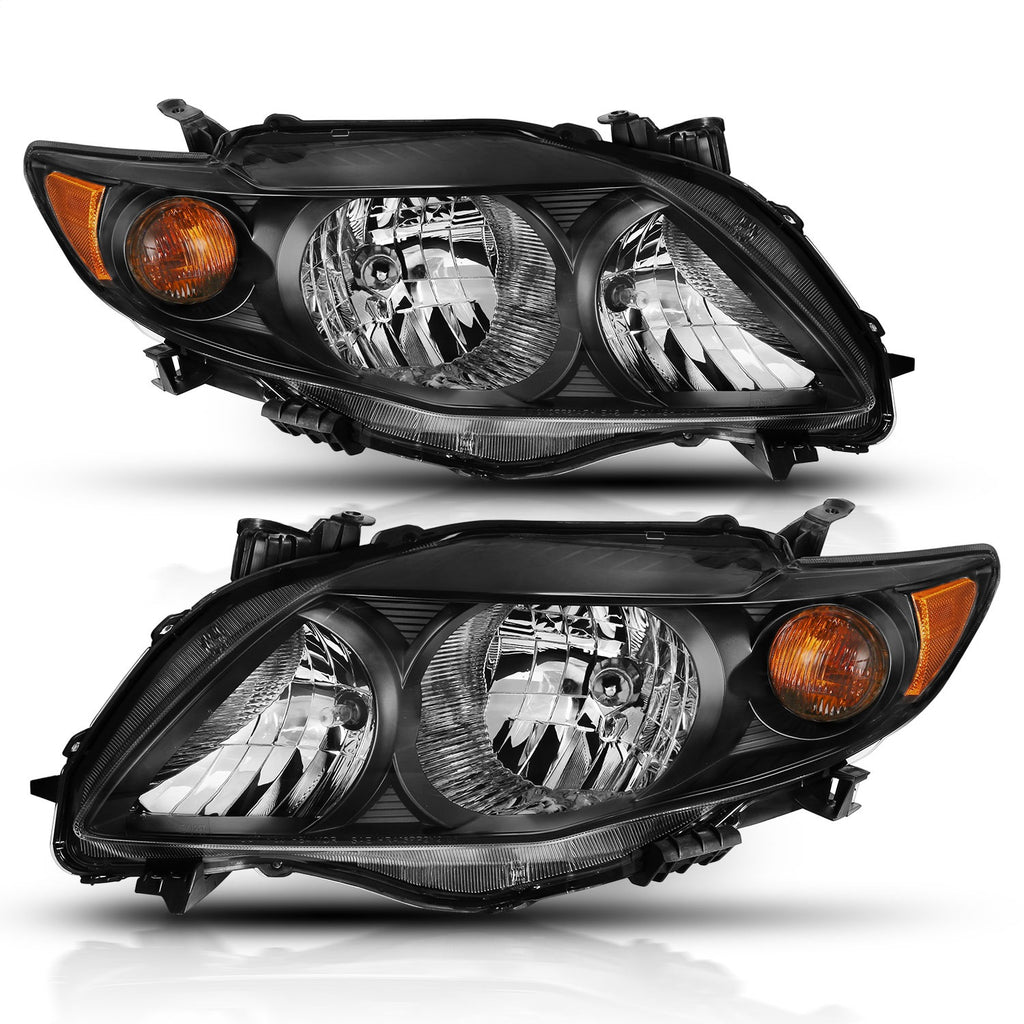 Anzo USA 121541 Crystal Headlight Set Fits 09-10 Corolla