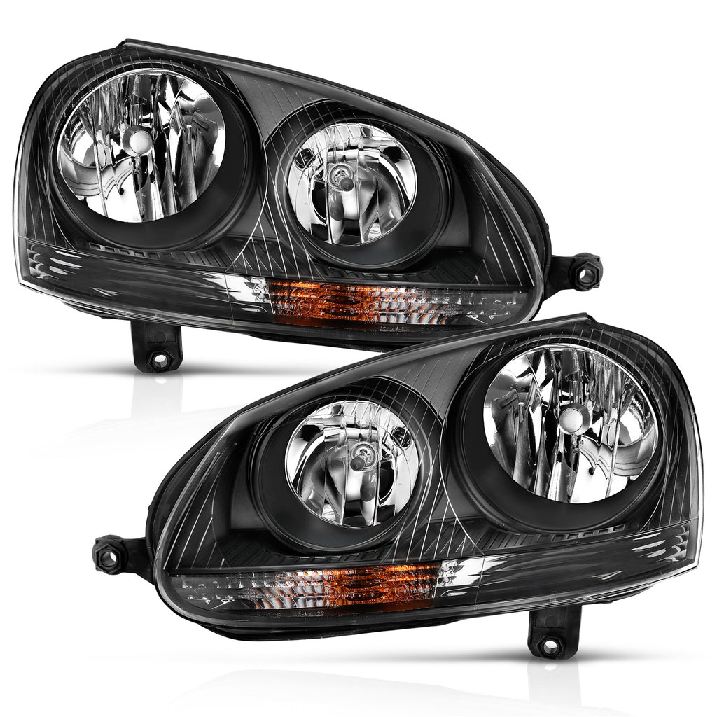 Anzo USA 121542 Crystal Headlight Set Fits 05-10 GTI Jetta