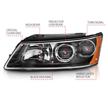 Load image into Gallery viewer, Anzo USA 121543 Projector Headlight Set Fits 06-09 Sonata