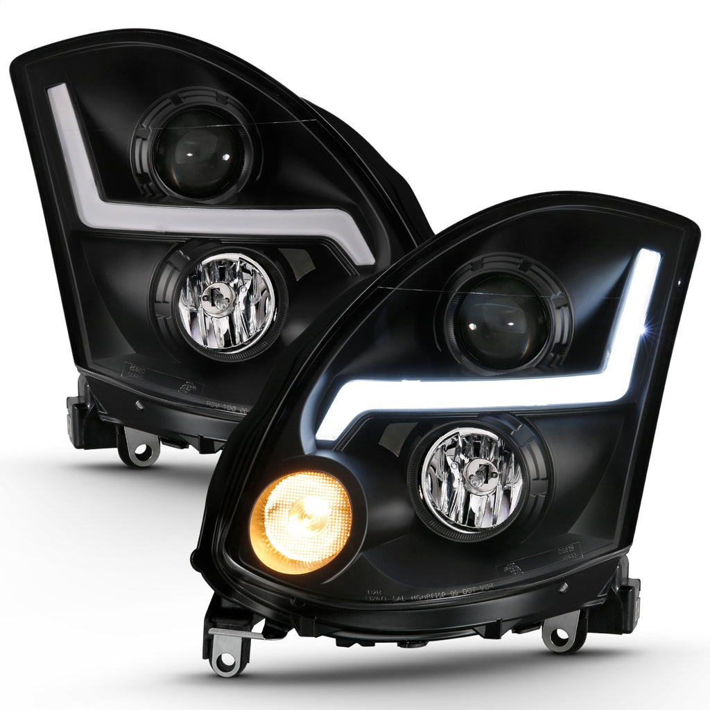 Anzo USA 121557 Projector Headlight Set Fits 03-07 G35