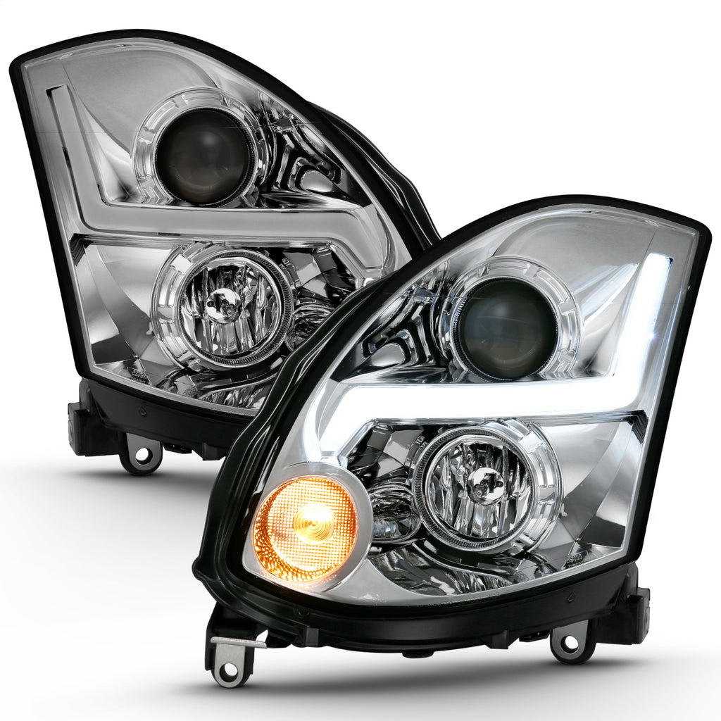 Anzo USA 121558 Projector Headlight Set Fits 03-07 G35