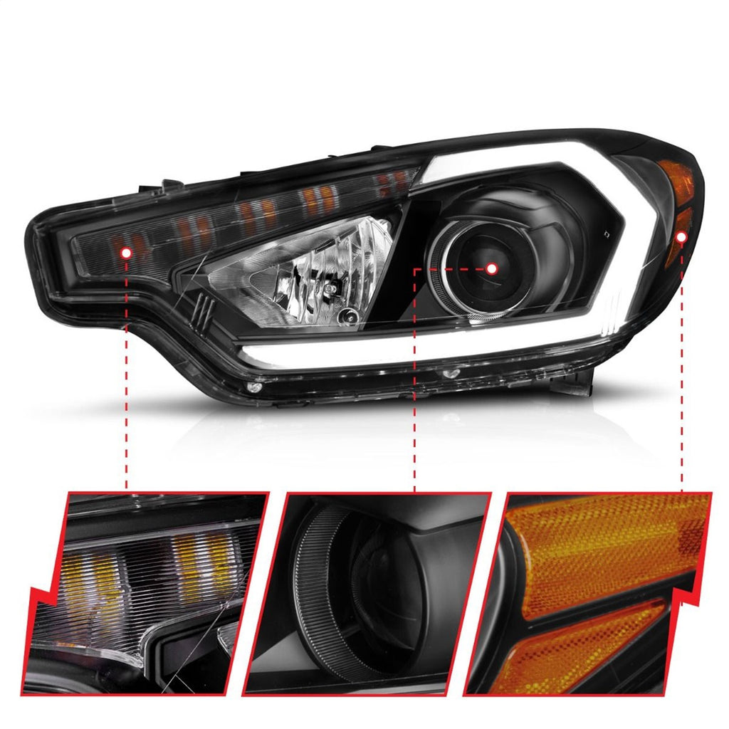 Anzo USA 121560 Projector Headlight Set Fits 14-16 Forte