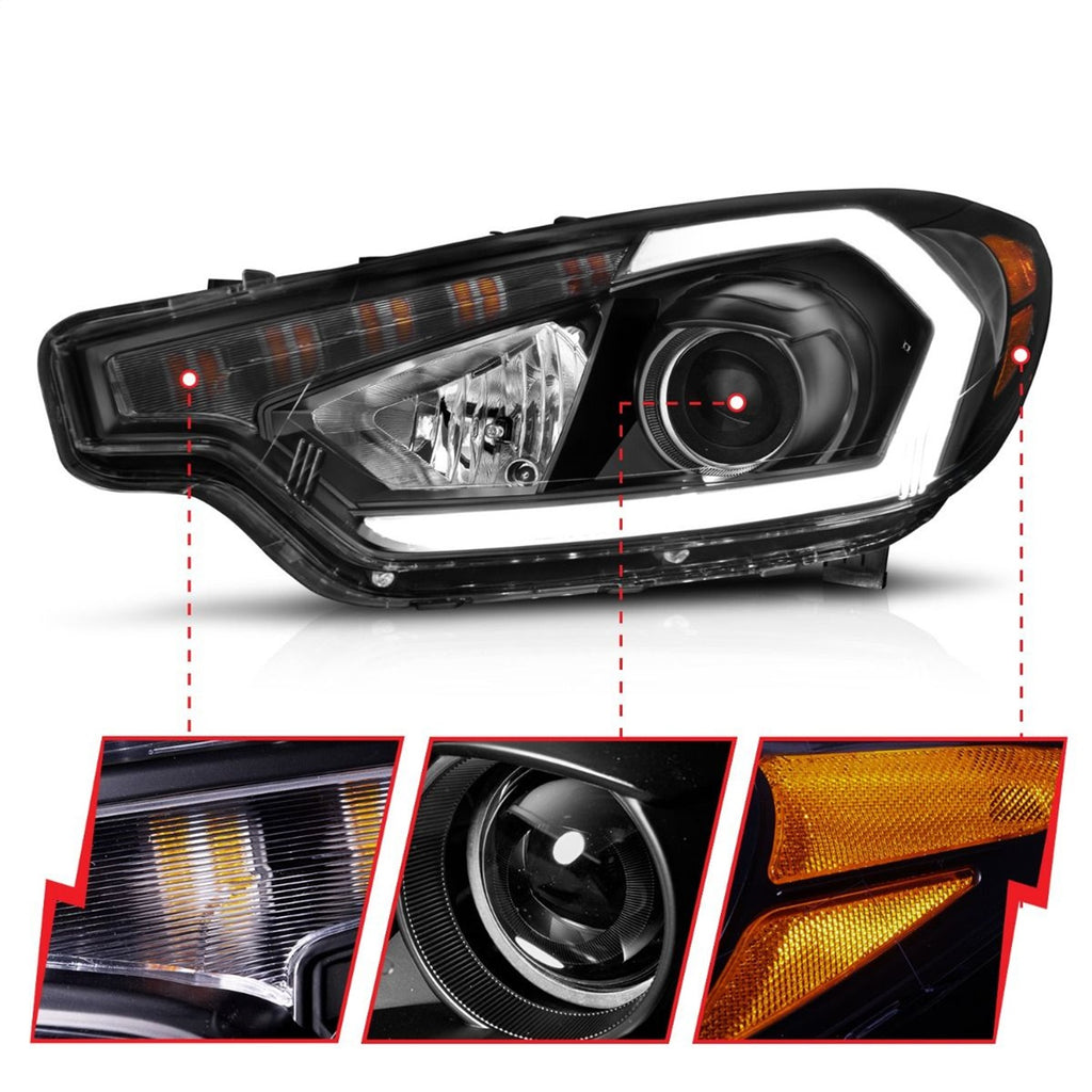 Anzo USA 121562 Projector Headlight Set Fits 14-16 Forte