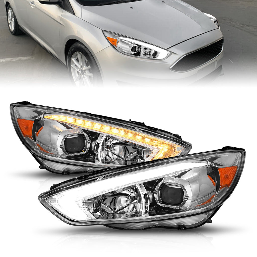 Anzo USA 121565 Projector Headlight Set Fits 15-18 Focus