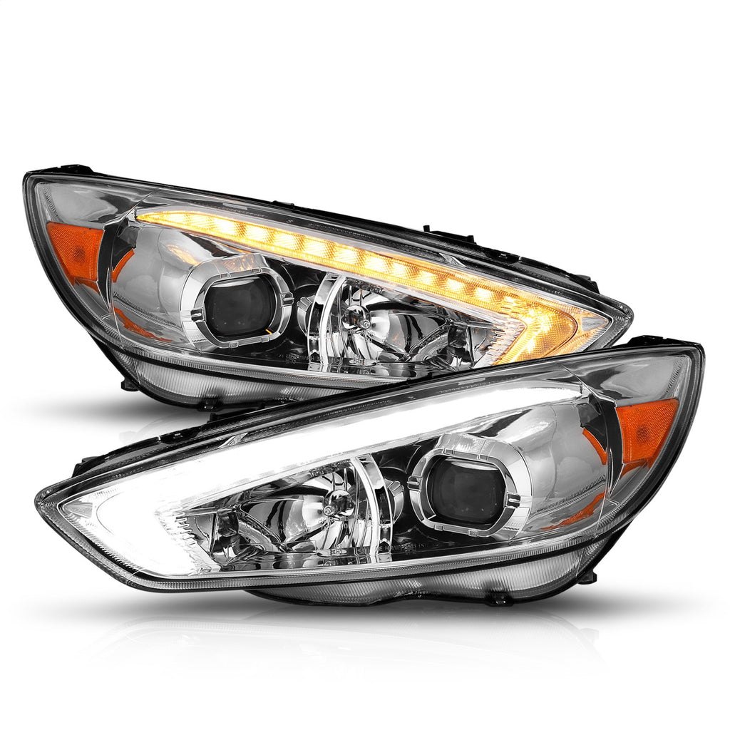 Anzo USA 121565 Projector Headlight Set Fits 15-18 Focus