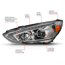 Load image into Gallery viewer, Anzo USA 121565 Projector Headlight Set Fits 15-18 Focus